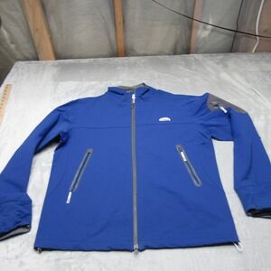 GoLite Jacket Men Large Blue Softshell Full Zip Water Resistant Warm Performance